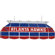 Trademark Global NBA 3 Light Tiffany Style Lamp