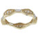 Zirconmania Gold Overlay Sterling Silver Cubic Zirconia Micro Pave Stackable Ring