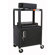 Buhl Adjustable Steel AV Cart with Locking Cabinet