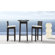 dCOR design Railay Outdoor Pub Table Set in Dark Brown