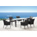 dCOR design Valtos Outdoor Dining Arm Chair with Cushion
