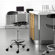 dCOR design Mid-Back Height Adjustable Drafters Office Chair