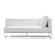 dCOR design Atom Right Facing Bi-cast Leather Bench