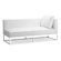 dCOR design Atom Right Facing Bi-cast Leather Bench