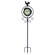 Woodland Imports Round Metal Clock Thermometer
