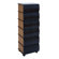 Woodland Imports Leather Books 6 Drawers Dresser