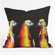 DENY Designs Clara Nilles Flaming Otters Throw Pillow