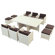 Modway Reversal Outdoor 11 Piece Dining Set with Cushions