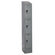 Hallowell ReadyBuilt II One Wide Triple Tier Locker in Hallowell Gray