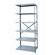 Hallowell Hi-Tech Shelving Medium-Duty Open Type Add-on Unit with 6 Shelves