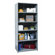 Hallowell Hi-Tech Shelving Medium-Duty Closed Type Starter and Optional Add-on Unit with 6 Shelves