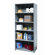 Hallowell Hi-Tech Shelving Medium-Duty Closed Type Starter and Optional Add-on Unit with 6 Shelves