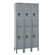 Hallowell Assembled Premium Stock 3 Section Double Tier Lockers