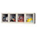 Hallowell Safety-View Plus 4-Wide Wall Mount Locker (Assembled)