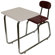 WB Manufacturing Quick Ship Dual Entry Chair Combo Desk