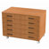 WB Manufacturing Paper Five Drawers / Casters Storage Unit