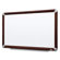 3M Dry-Erase Board, Melamine, Mahogany Frame