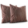 Inhabit Madera Throw Pillow in Chocolate