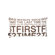 Inhabit First Time Pillow in White and Chocolate
