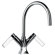 Jewel Faucets J17 Bath Series Dual Blade Handle Bathroom Faucet with Goose Neck Spout