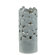Urban Trends Light Grey Ceramic Vase Cut Design