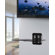 AVF Unimax 'Any Wall' TV and AV Accessory Shelving in Metallic Black/Silver
