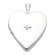 Precious Stars 14k Solid White Gold with Diamond Fully Open Close Function Heart Locket Pendant