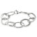 West Coast Jewelry Alternating Smooth and Braided Thin Hoop Bracelet