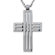 West Coast Jewelry Stainless Steel Cross Cut-out Necklace