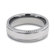 West Coast Jewelry Titanium Engraved Grooved Domed Polished Ring