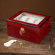 Home Loft Concept Watch Box with Glass Top in Cherry