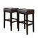 Home Loft Concept Classic Backless Leather Bar Stool (Set of 2)