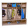 Wood Designs Five Section Offset Seat Locker