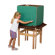 Wood Designs Natural Environment 4-Sided Easel with Brown Tray