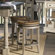 Lexington Twilight Bay Dalton Counter Stool in Distressed Textured Soft Taupe Gray