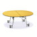 Midwest Folding Products 27" x 72" x 60" Oval Mobile Table Unit