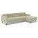 True Modern Dane 116' Sofa with Chaise