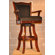 ECI Furniture Swivel Bar Stool - Monticello 30" Leather in Cherry
