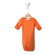Baby Star Soy Organic Gown in Tangerine