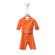 Baby Star Soy Organic Kimono Set in Tangerine