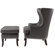 Sunpan Modern Royalton Chair and Ottoman