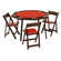 Kestell Furniture 52" Oak Folding Poker Table