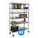 Trinity Six Tier NSF Shelving Rack in Chrome
