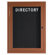 AARCO Outdoor Enclosed Aluminum Directory with Wood Look Finish