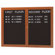 AARCO Enclosed Aluminum Directory with Wood Look Finish