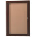 AARCO Enclosed Aluminum Bulletin Board with Wood Look Finish