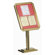 AARCO Single Pedestal Ornamental Sign and Poster Stand