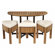 Selamat Bronzewood Medium Tapas Dining Set