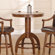 Hillsdale Furniture Palm Springs Bar Height Table in Medium Brown Cherry
