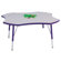 Jonti-Craft Rainbow Accents KYDZ Toddler Height Activity Table- Four-Leaf (48" Diameter)
